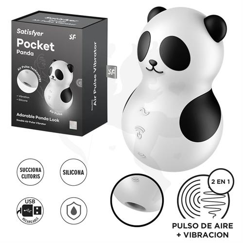 Pocket Panda Succionador y vibrador con carga USB